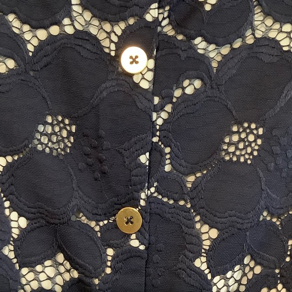 Lilly Pulitzer “Iona” Navy Top SZ S - Picture 7 of 11